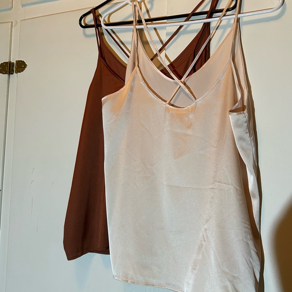 Two Satin Spaghetti Strap Camisoles - Picture 12 of 12